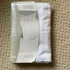 New Target standard pillow cases. Percale bedding. 180 thread count.